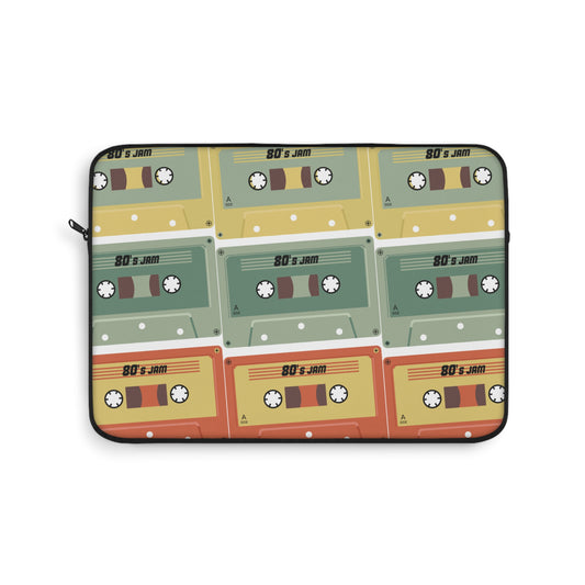 Fun 80s 90s Cassette Laptop Sleeve - Unique Tech Accessory, Gift for Geeks, Midlife Crisis Humor, Computer Case for Home, Office