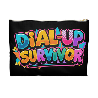 Retro Tech Accessory Pouch - For the Love of Lag and Legacy - Dial Up Survivor