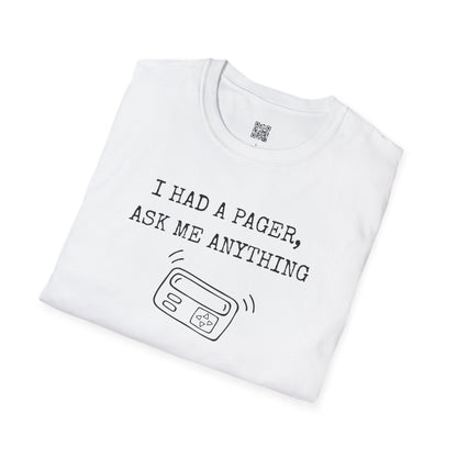 Vintage Pager Nostalgia T-Shirt 90s Style T-Shirt - Unisex, Fun Nostalgic Gift, Unisex Casual Wear, Perfect for Birthdays and Retro Parties