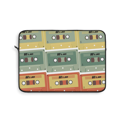 Fun 80s 90s Cassette Laptop Sleeve - Unique Tech Accessory, Gift for Geeks, Midlife Crisis Humor, Computer Case for Home, Office
