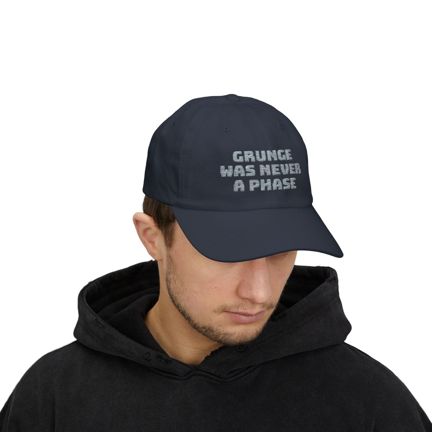Grunge Phase Dad Cap, Vintage Style Hat, Casual Streetwear, Music Lover Gift, Trendy Accessory for Teens and Adults