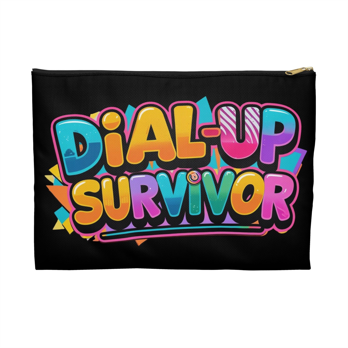 Retro Tech Accessory Pouch - For the Love of Lag and Legacy - Dial Up Survivor