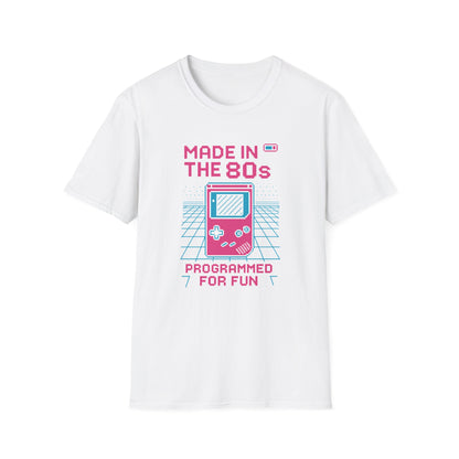 Retro Gamer T-Shirt, Vintage 80s Tee, Fun Nostalgic Gift, Unisex Casual Wear, Perfect for Birthdays and Retro Parties