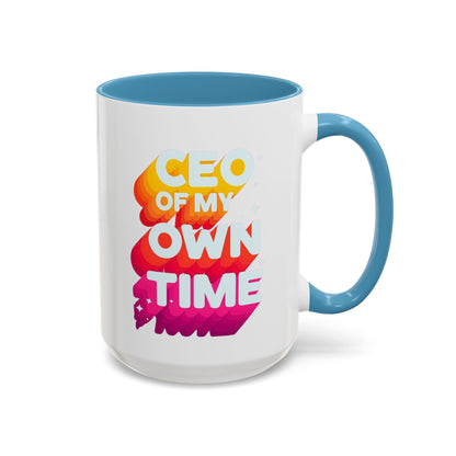 Personalize CEO of My Own Time Coffee Mug | Inspirational Accent Mug | Unique Gift for Entrepreneurs, Graduations, or Motivational Breaks, [...]