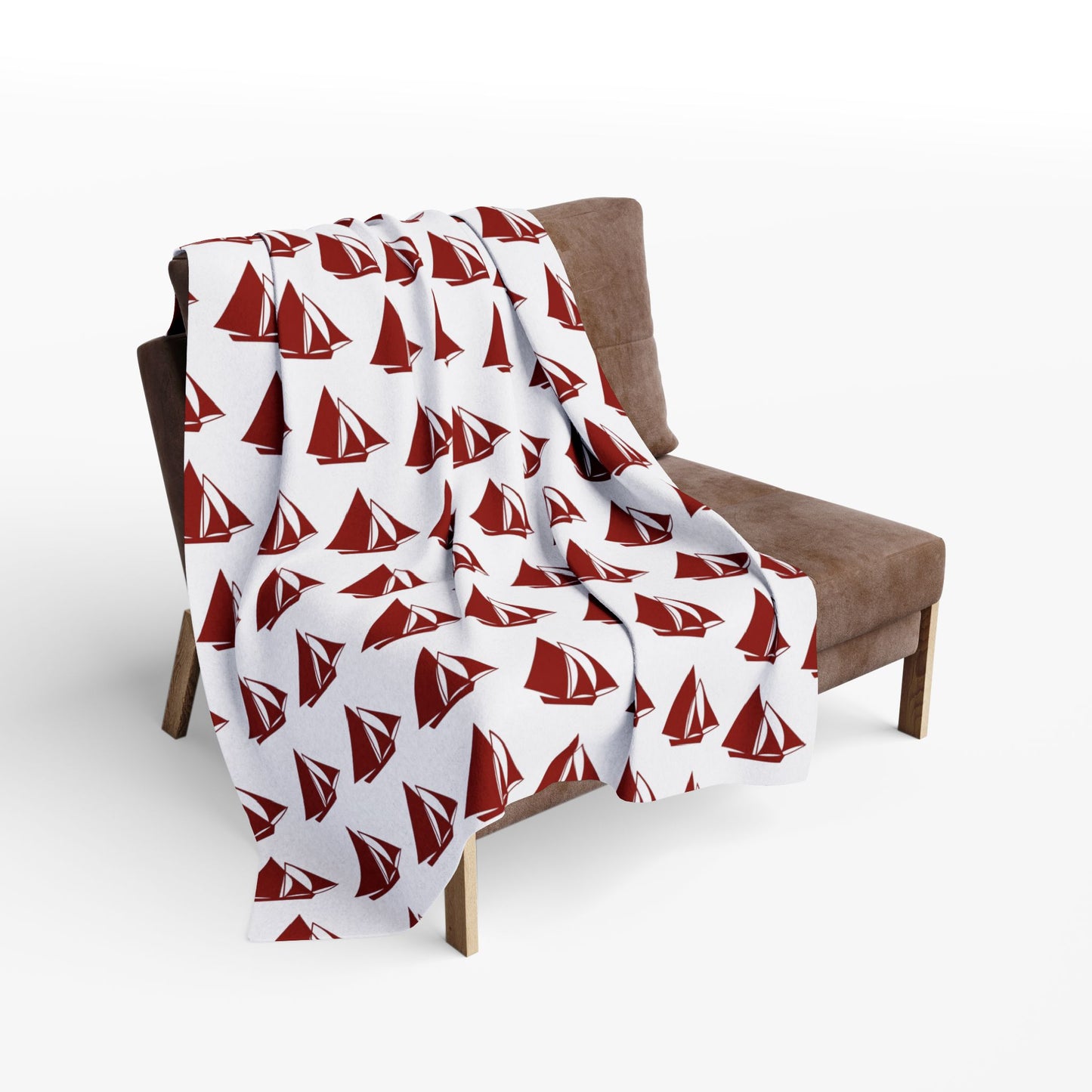 Fleece Blanket - Cozy Arctic Ocean Galway Hooker Design