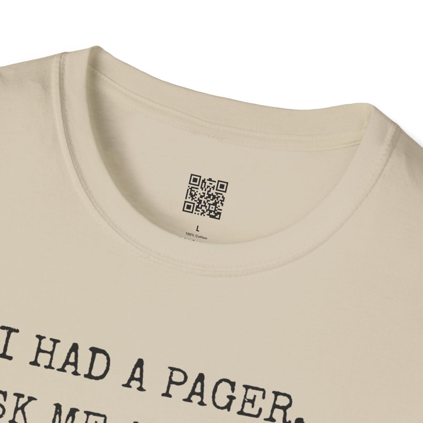 Vintage Pager Nostalgia T-Shirt 90s Style T-Shirt - Unisex, Fun Nostalgic Gift, Unisex Casual Wear, Perfect for Birthdays and Retro Parties