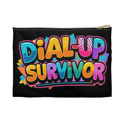 Retro Tech Accessory Pouch - For the Love of Lag and Legacy - Dial Up Survivor