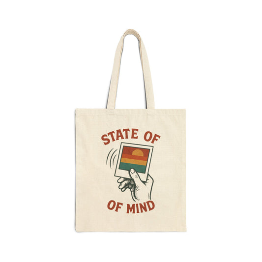 Personalize Cotton Canvas Tote Bag - Eco-Friendly, Stylish, Perfect for Daily Use, State of Mind Design, Unfiltered and Unfocused, Great for Gifting, Beach, and Shopping