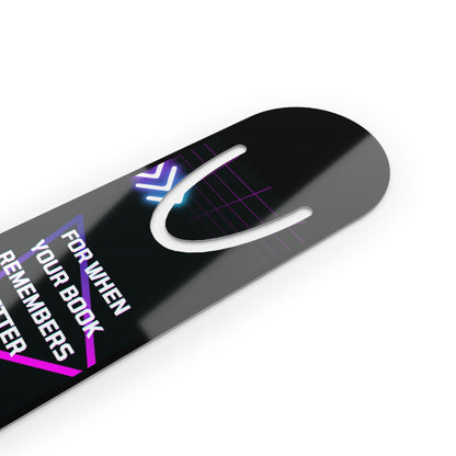 Neon Retro Bookmark - Funny Memory Loss Reminder Perfect for Book Lovers, Teachers, and Students; Gifts for Readers, Bookmarks, Reading Accessories