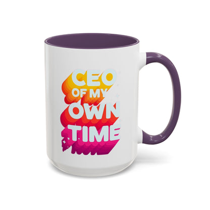 Personalize CEO of My Own Time Coffee Mug | Inspirational Accent Mug | Unique Gift for Entrepreneurs, Graduations, or Motivational Breaks, [...]