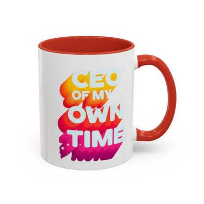 Personalize CEO of My Own Time Coffee Mug | Inspirational Accent Mug | Unique Gift for Entrepreneurs, Graduations, or Motivational Breaks, [...]