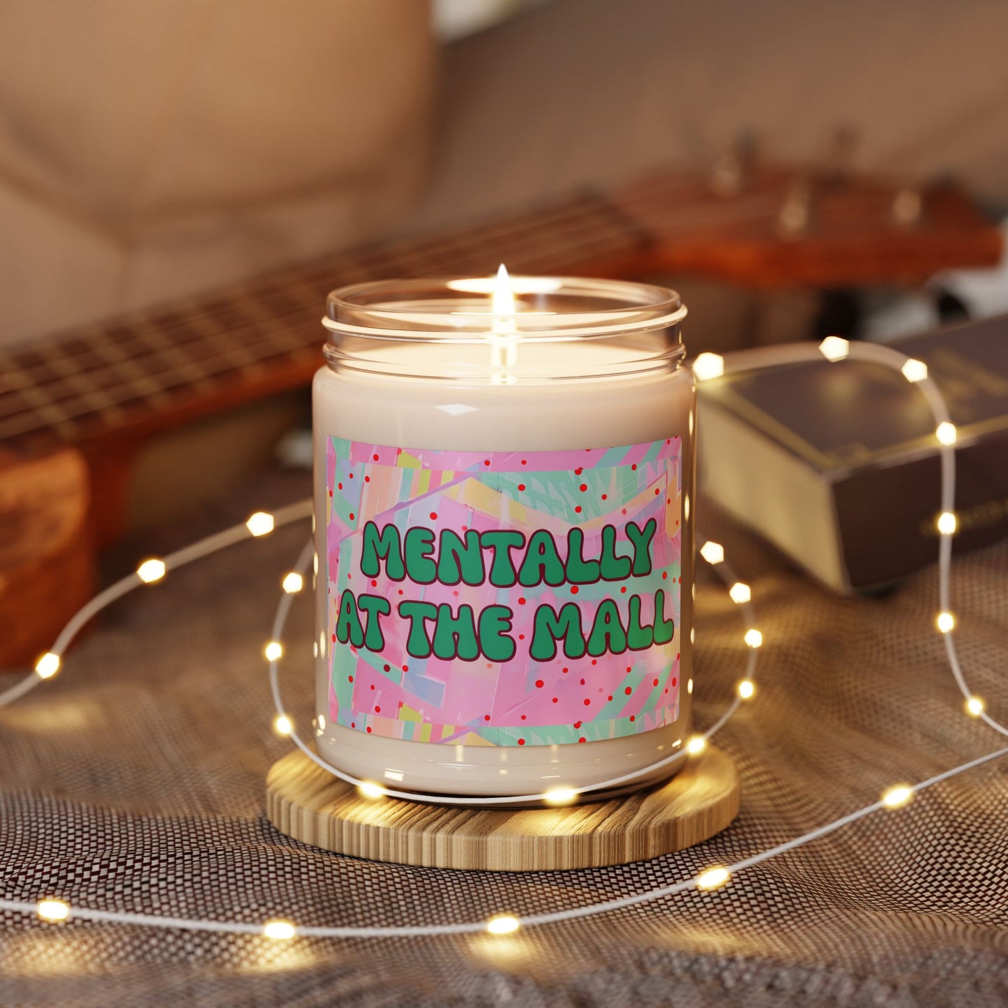 Vibrant Scented Candle - Mentally at the Mall, Relaxing Aromatherapy, Home Decor, Gift for Friends, Summer Vibes, Self-Care Essentials