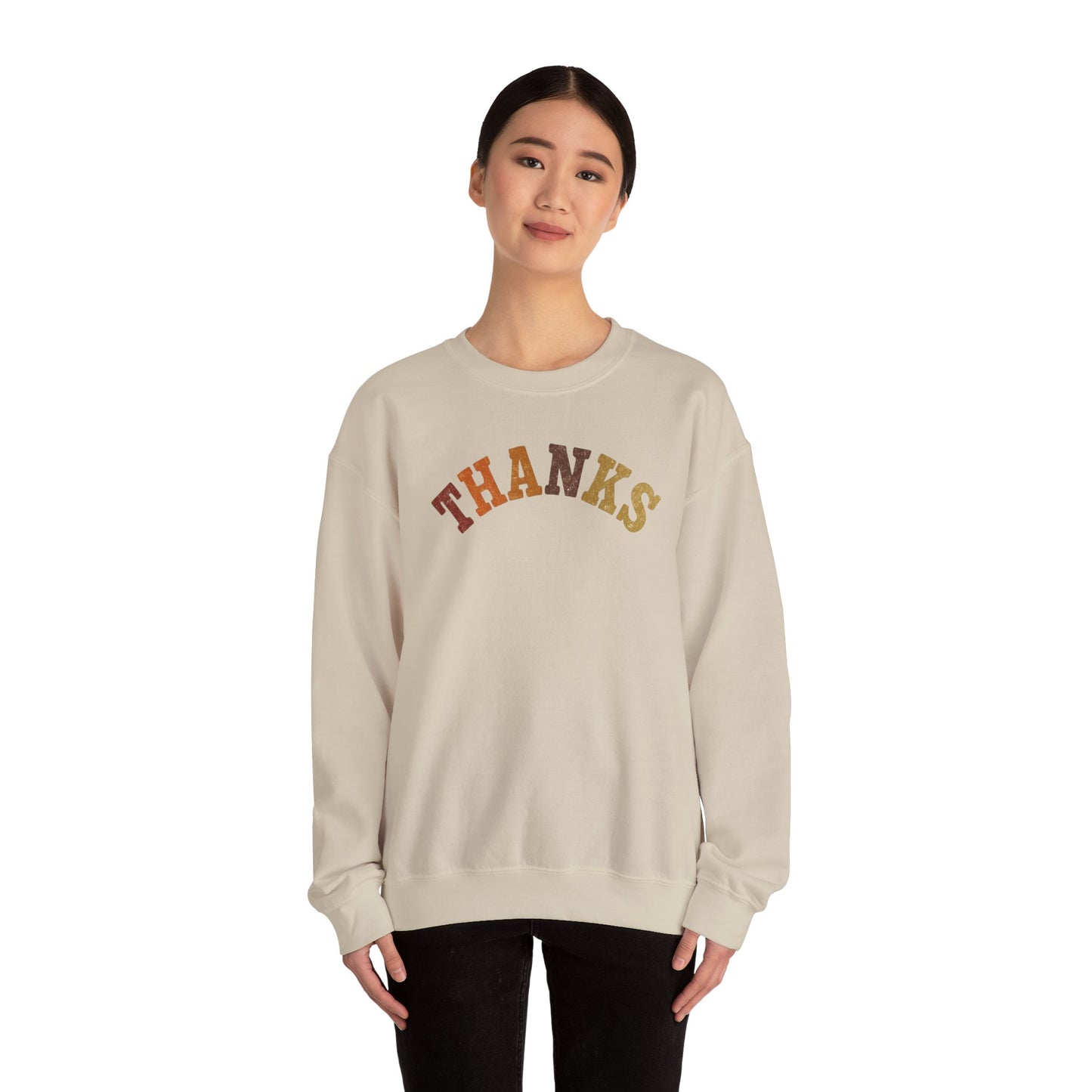 Thankful Vibes Unisex Sweatshirt, Cozy Gift for Friends, Thanksgiving Apparel, Thank You Sweatshirt, Casual Wear for All Occasions