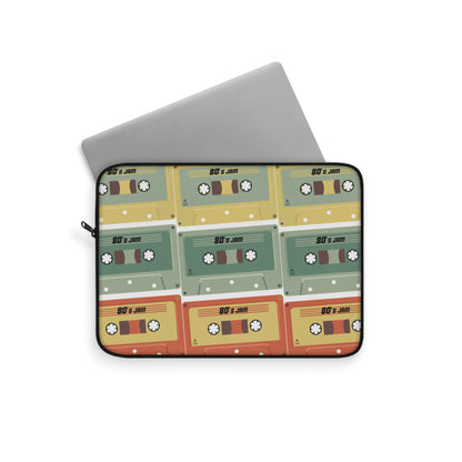 Fun 80s 90s Cassette Laptop Sleeve - Unique Tech Accessory, Gift for Geeks, Midlife Crisis Humor, Computer Case for Home, Office