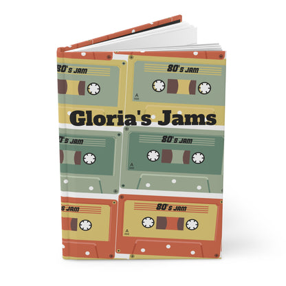 Personalize Hardcover Journal Matte - 80s Cassette 90s Design