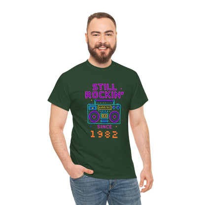 Personalized Birth Year Boombox Unisex Tee - Retro Nostalgia Personalized Shirt