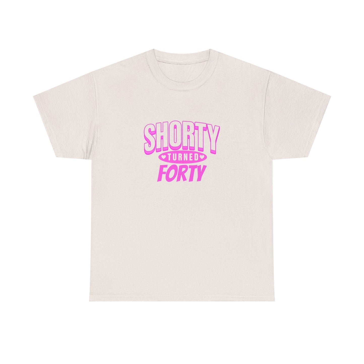 Personalized Shorty Forty Unisex Tee Unisex Birthday Celebration Tee - Shorty Turned Forty, Fun T-Shirt, Retro Gift, Milestone Birthday Apparel, Unique Party Wear