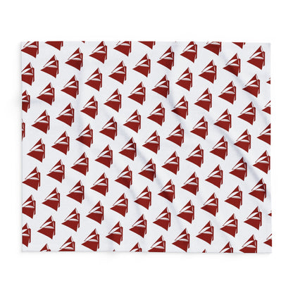 Fleece Blanket - Cozy Arctic Ocean Galway Hooker Design