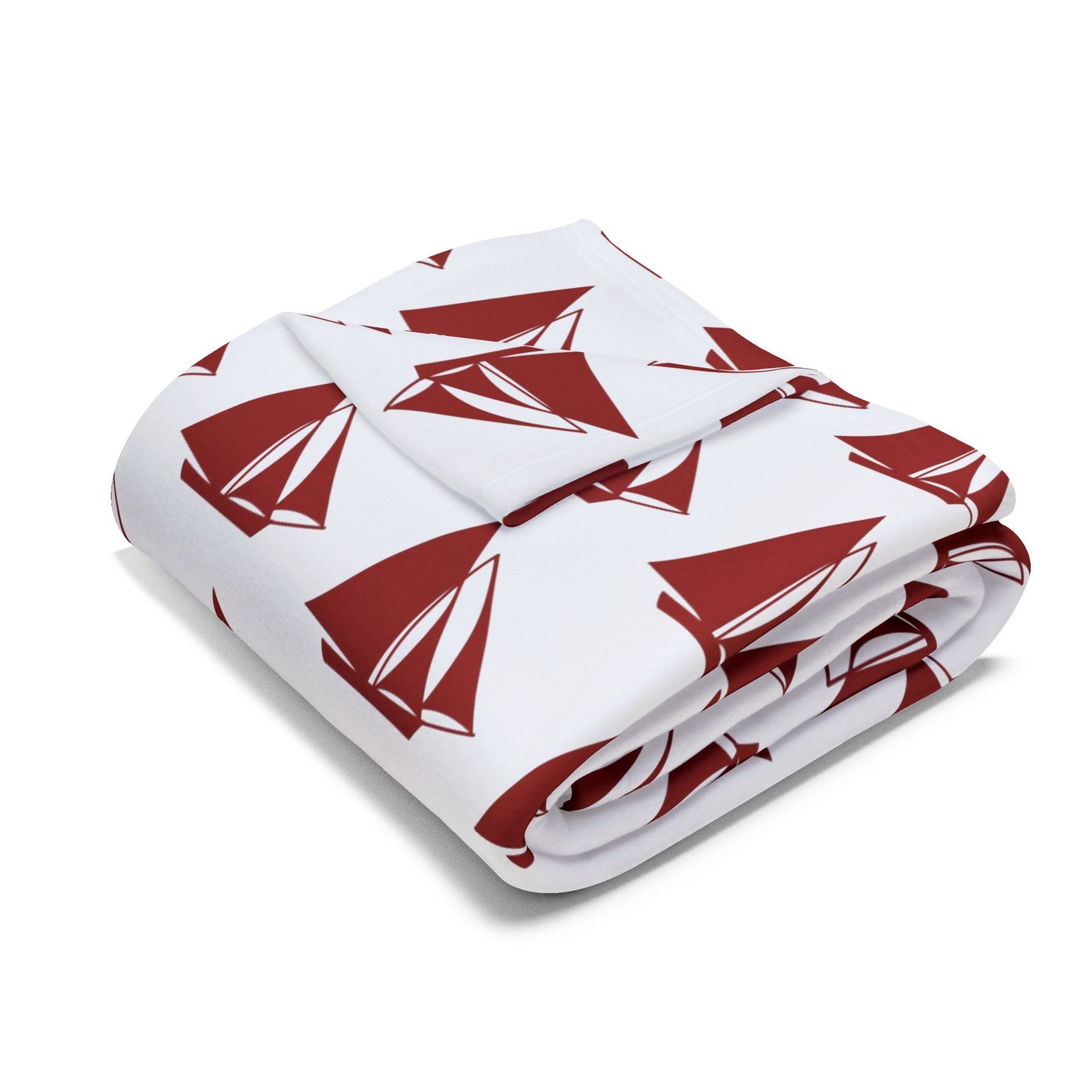 Fleece Blanket - Cozy Arctic Ocean Galway Hooker Design