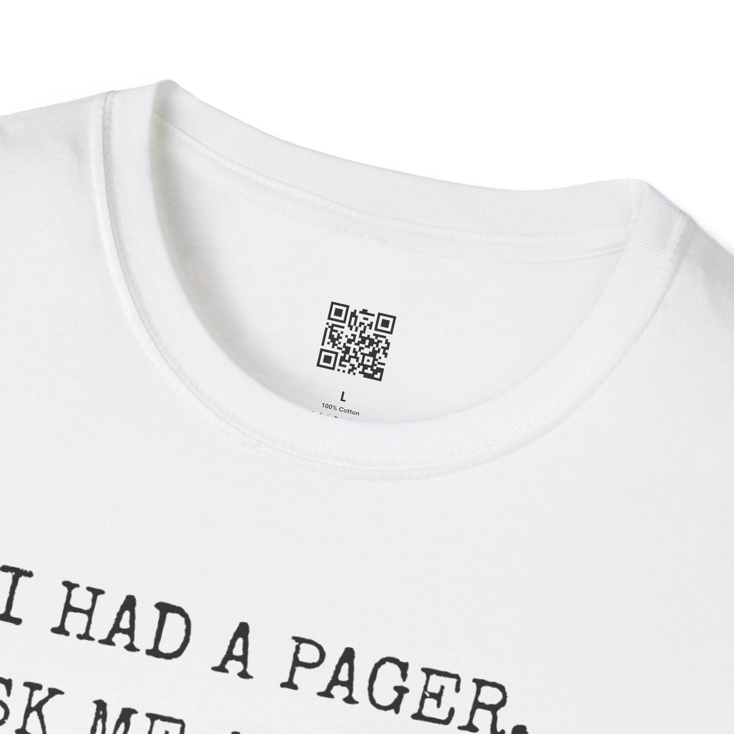 Vintage Pager Nostalgia T-Shirt 90s Style T-Shirt - Unisex, Fun Nostalgic Gift, Unisex Casual Wear, Perfect for Birthdays and Retro Parties