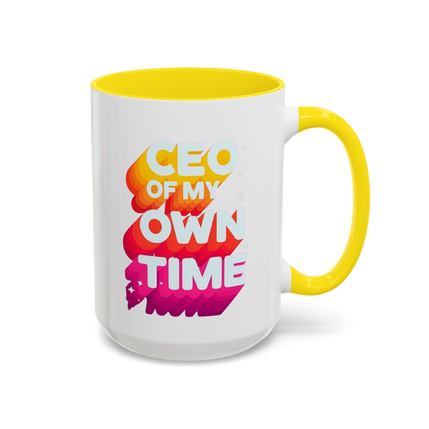 Personalize CEO of My Own Time Coffee Mug | Inspirational Accent Mug | Unique Gift for Entrepreneurs, Graduations, or Motivational Breaks, [...]