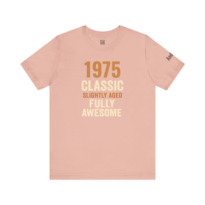 Personalized Vintage Unisex Tee with Birth Year and Name/Favorite Quote Sleeve Unisex Jersey Short Sleeve Tee