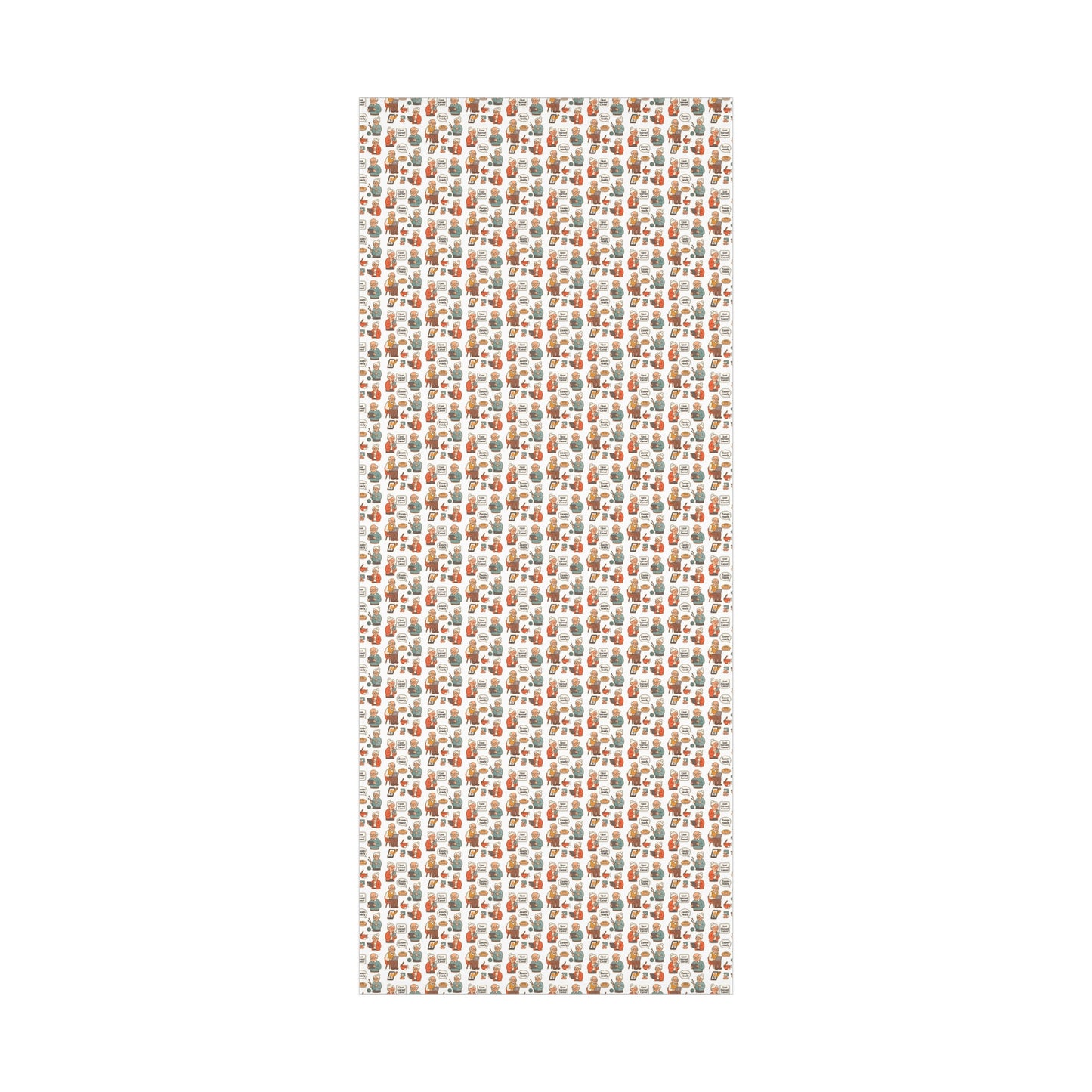 Wrapping Paper Set - Grandma and Grandpa Funny Sayings I'm Zoom Ready