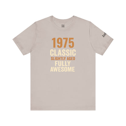 Personalized Vintage Unisex Tee with Birth Year and Name/Favorite Quote Sleeve Unisex Jersey Short Sleeve Tee