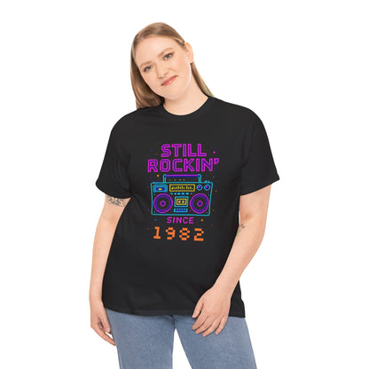 Personalized Birth Year Boombox Unisex Tee - Retro Nostalgia Personalized Shirt