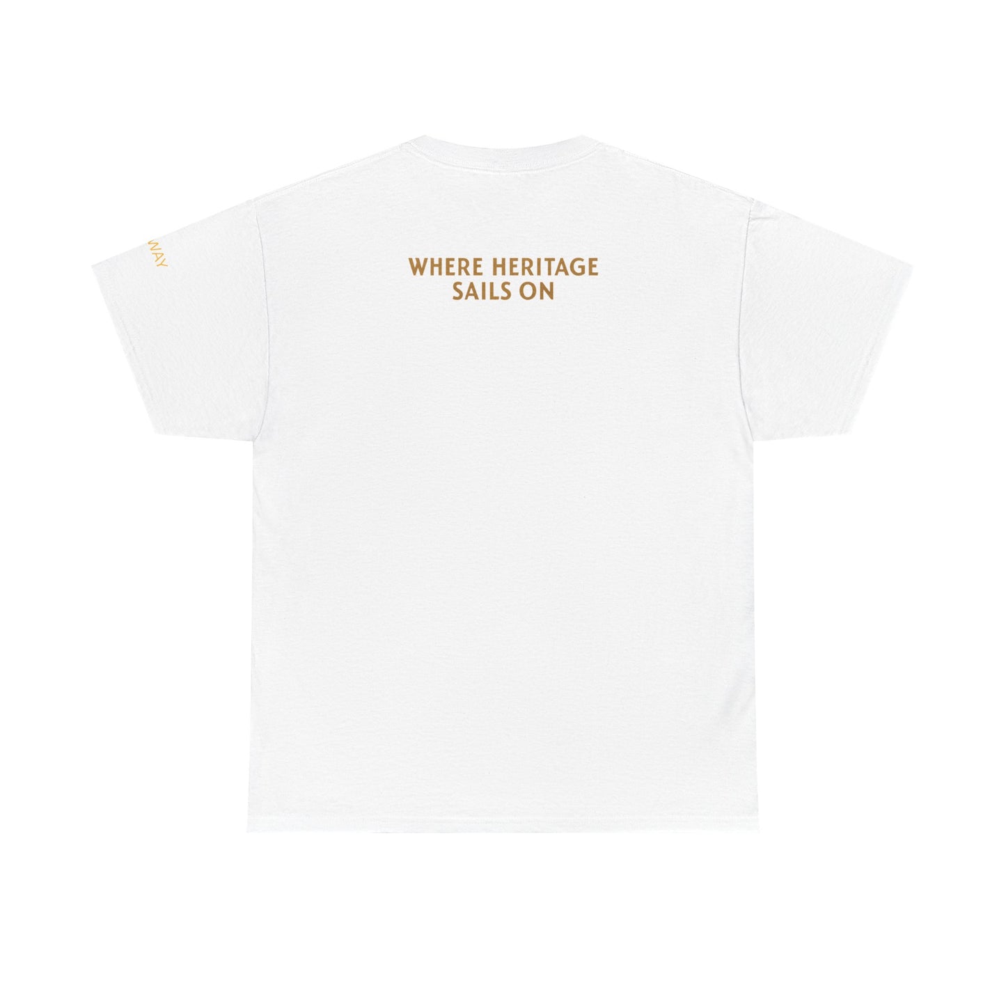 Personalize Heritage Sails On Tradition Unisex Heavy Cotton Tee, Nautical Shirt, Ocean Lover Gift, Boating Apparel, Galway Bay Tee, Summer Fashion