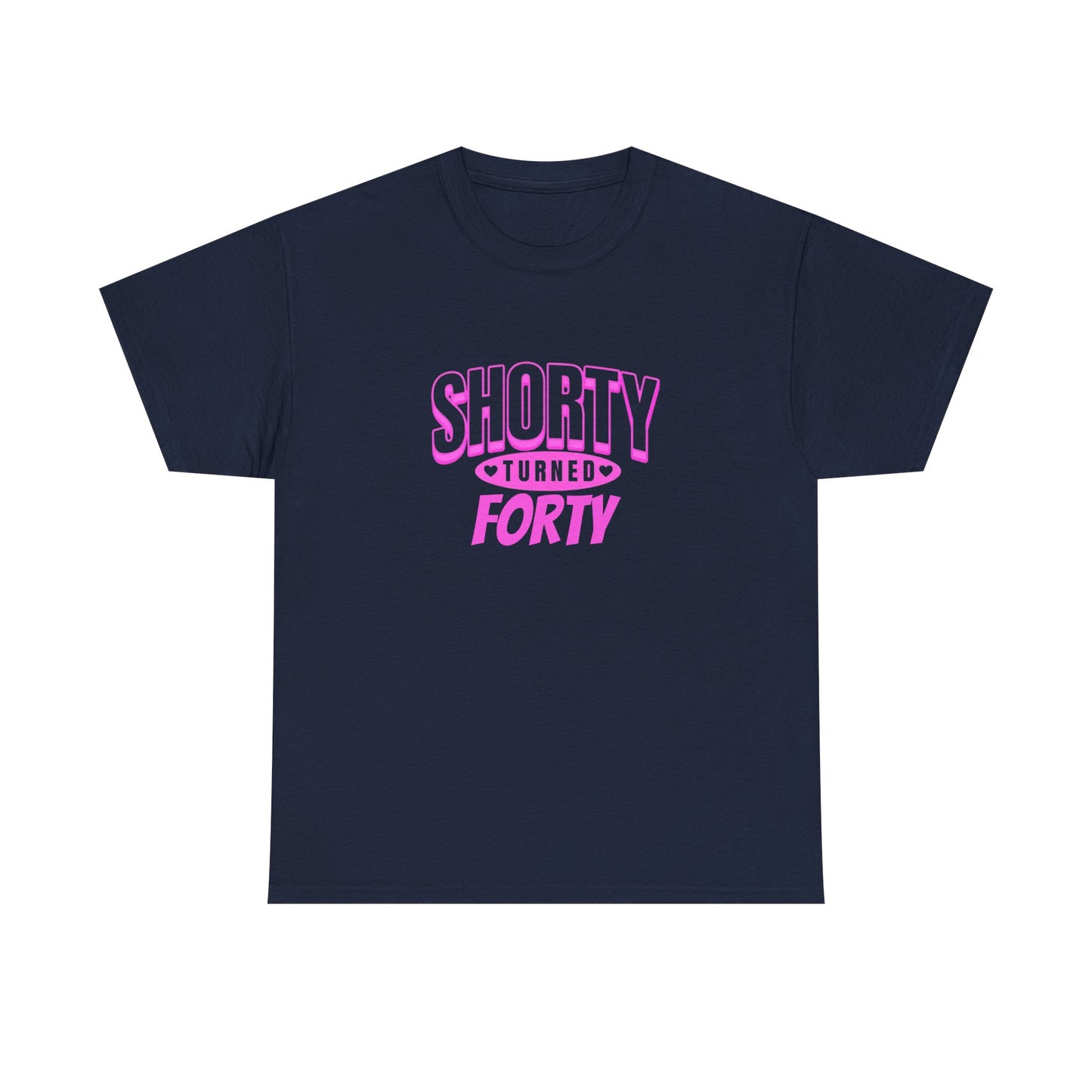 Personalized Shorty Forty Unisex Tee Unisex Birthday Celebration Tee - Shorty Turned Forty, Fun T-Shirt, Retro Gift, Milestone Birthday Apparel, Unique Party Wear