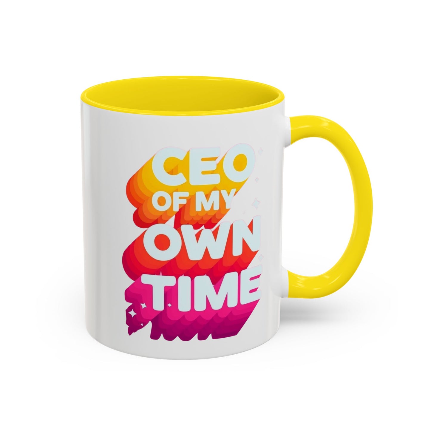 Personalize CEO of My Own Time Coffee Mug | Inspirational Accent Mug | Unique Gift for Entrepreneurs, Graduations, or Motivational Breaks, [...]