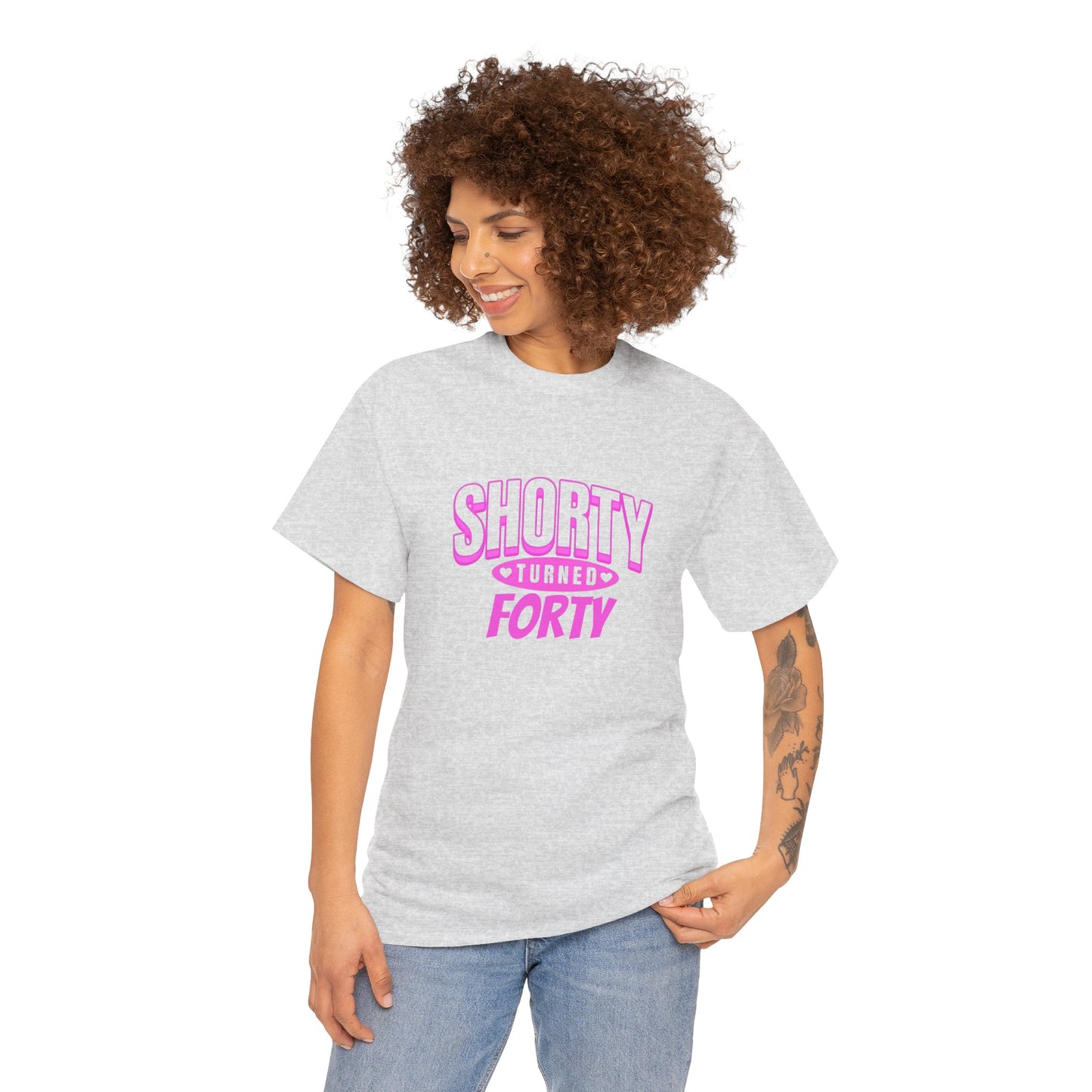 Personalized Shorty Forty Unisex Tee Unisex Birthday Celebration Tee - Shorty Turned Forty, Fun T-Shirt, Retro Gift, Milestone Birthday Apparel, Unique Party Wear