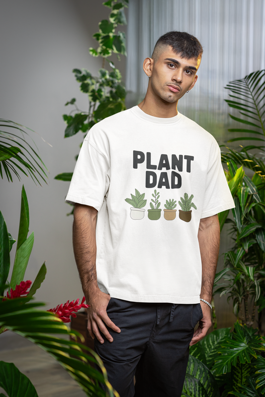 Personalize Plant Dad Long Sleeve Tee, Gift for Plant Lovers, Gardening Apparel, Unisex T-Shirt, Eco-Friendly Fashion, Birthday or Father's Day