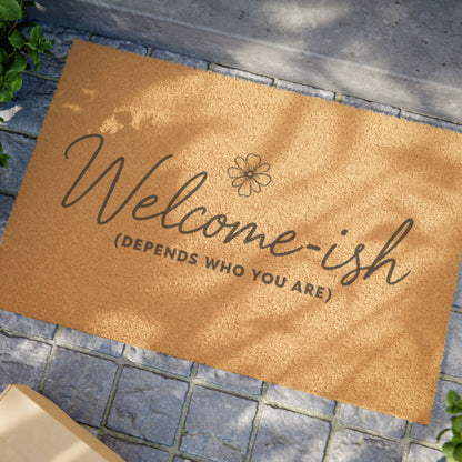 Humorous Welcome Doormat, Fun Entryway Decor, Housewarming Gift, Quirky Home Accessory, Indoor/Outdoor Rug Welcome-ish Midlife