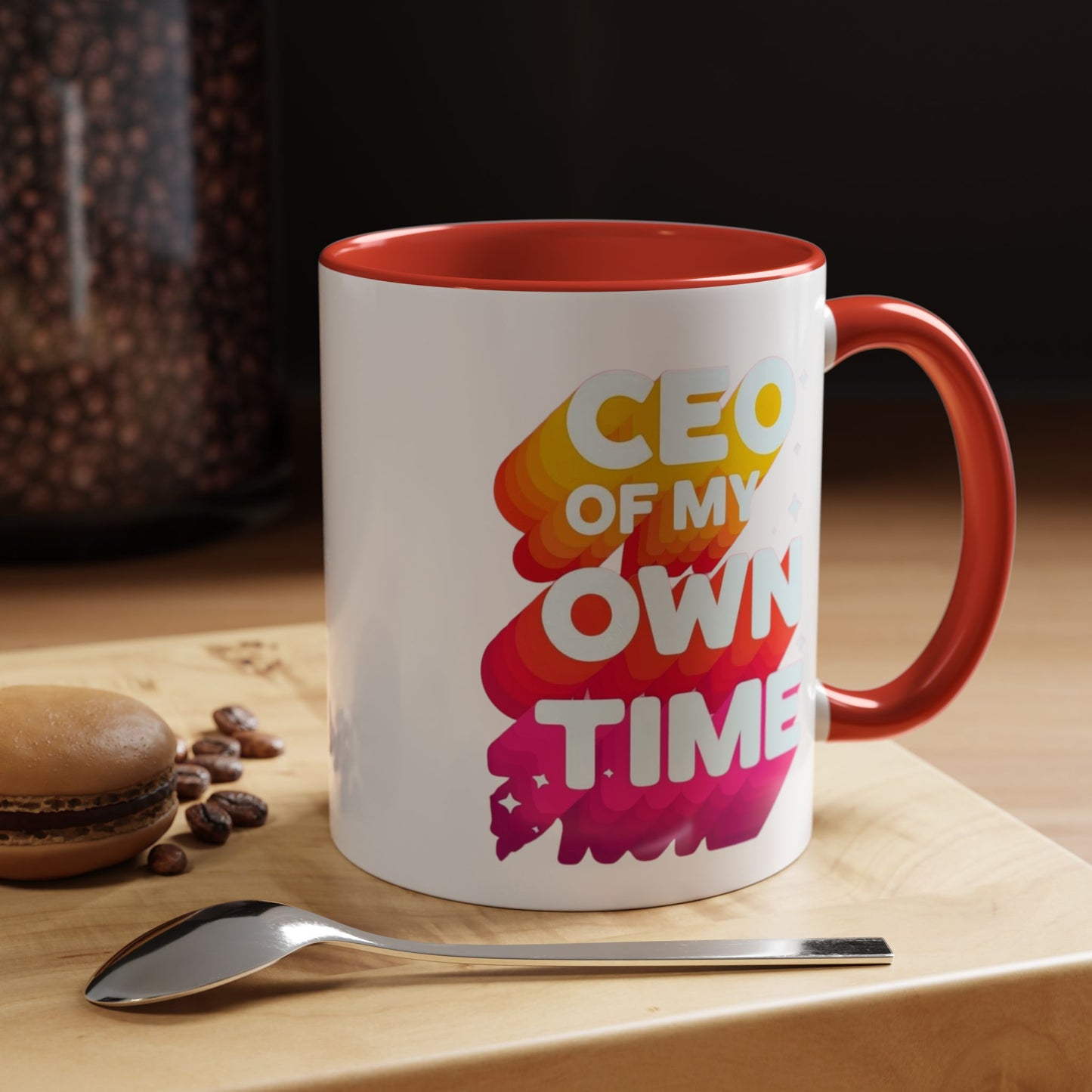 Personalize CEO of My Own Time Coffee Mug | Inspirational Accent Mug | Unique Gift for Entrepreneurs, Graduations, or Motivational Breaks, [...]