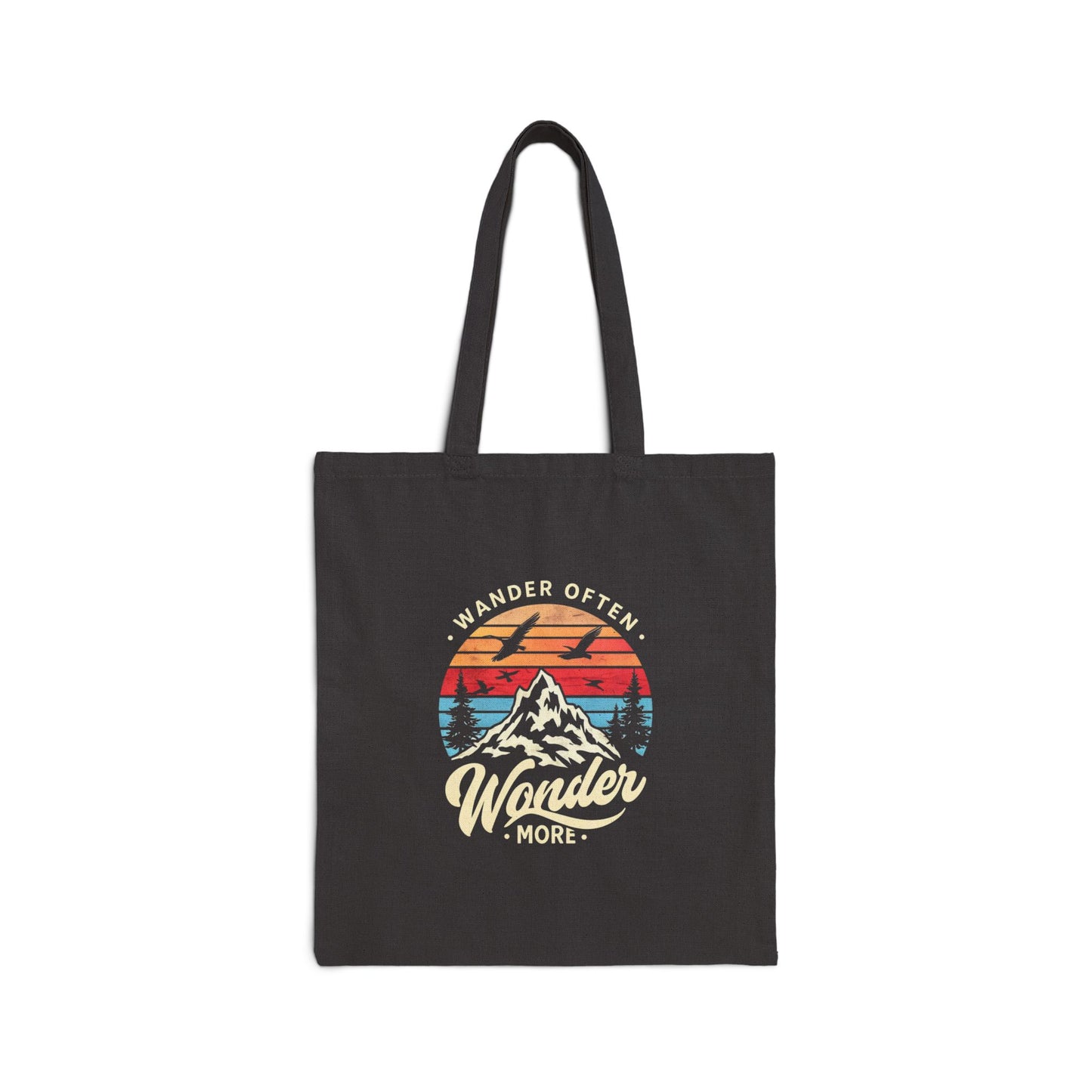 Personalize Canvas Tote Bag Wander Often Wonder More Reflective Soul-Searching Vibe