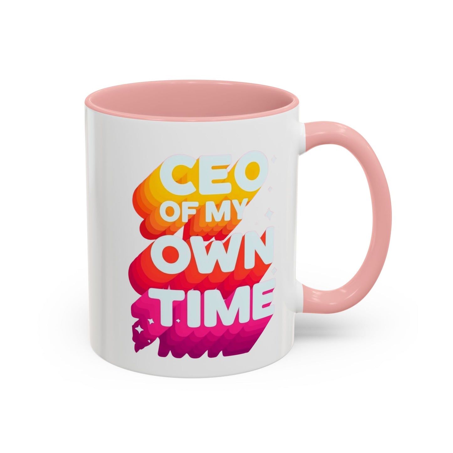 Personalize CEO of My Own Time Coffee Mug | Inspirational Accent Mug | Unique Gift for Entrepreneurs, Graduations, or Motivational Breaks, [...]