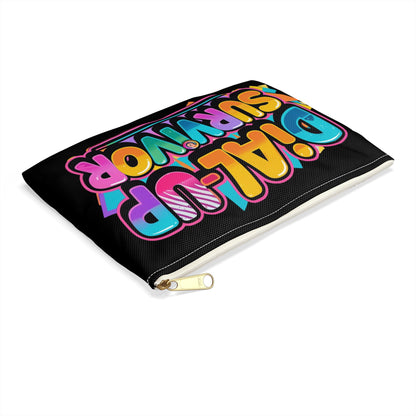 Retro Tech Accessory Pouch - For the Love of Lag and Legacy - Dial Up Survivor