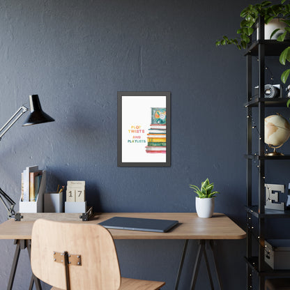 Literary Art Print, Book Lover Gift, Home Decor, Music Enthusiast Art, Playlists Wall Art, Cozy Reading Nook Decor