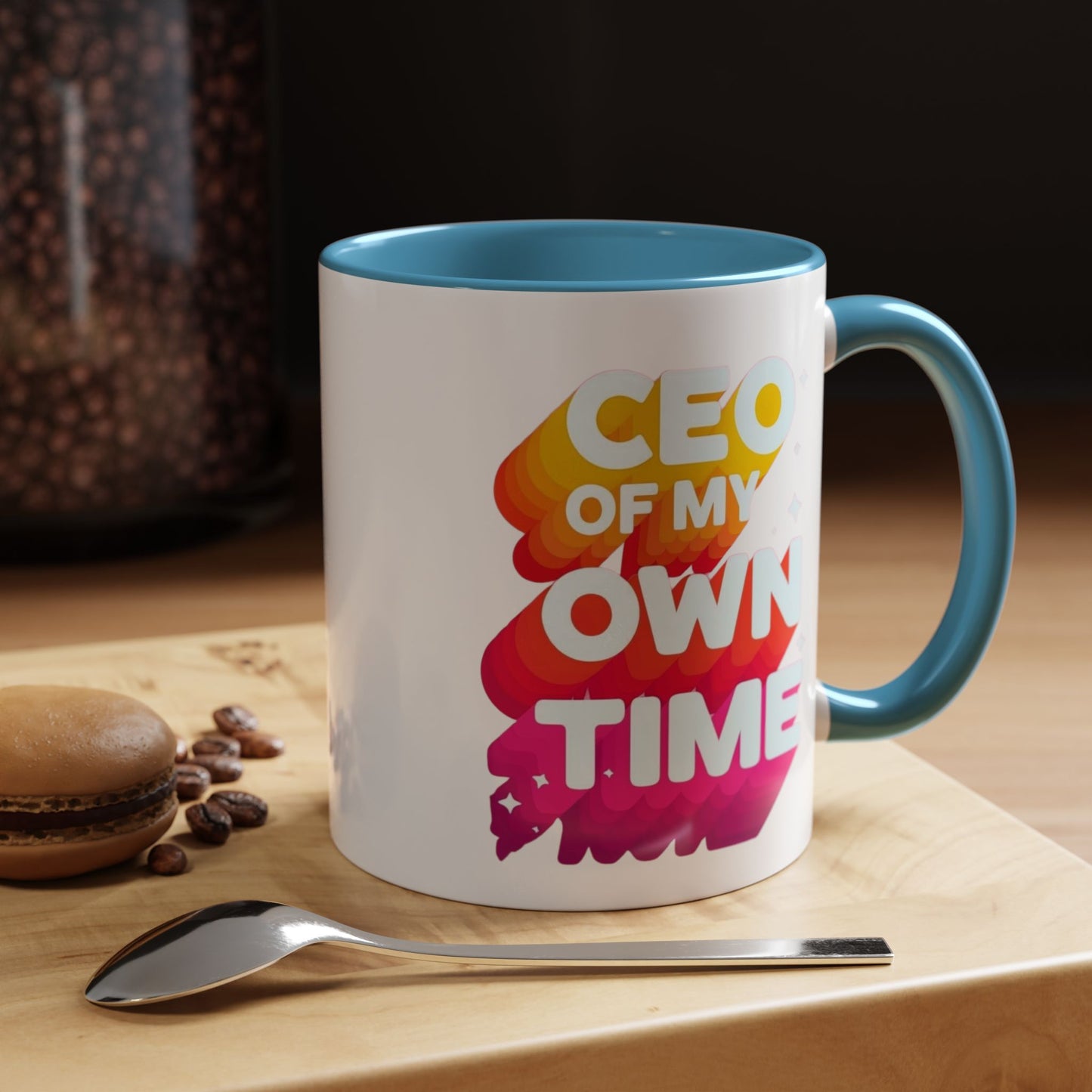 Personalize CEO of My Own Time Coffee Mug | Inspirational Accent Mug | Unique Gift for Entrepreneurs, Graduations, or Motivational Breaks, [...]