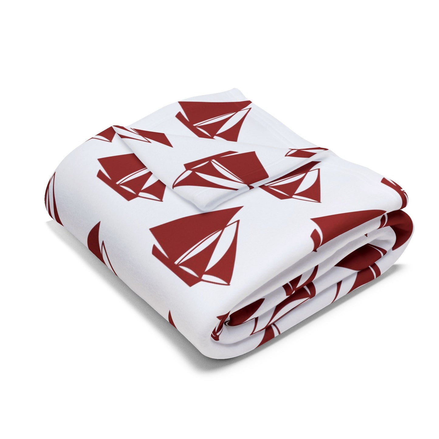 Fleece Blanket - Cozy Arctic Ocean Galway Hooker Design