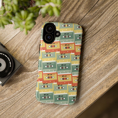 Retro Phone Case - 80s 90s Jam Cassette Tapes, Unique Gift for Music Lovers, Birthday Present, Vintage Style Phone Cover, Cassette Design