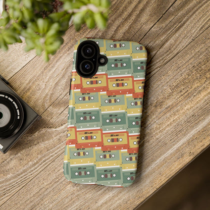 Retro Phone Case - 80s 90s Jam Cassette Tapes, Unique Gift for Music Lovers, Birthday Present, Vintage Style Phone Cover, Cassette Design