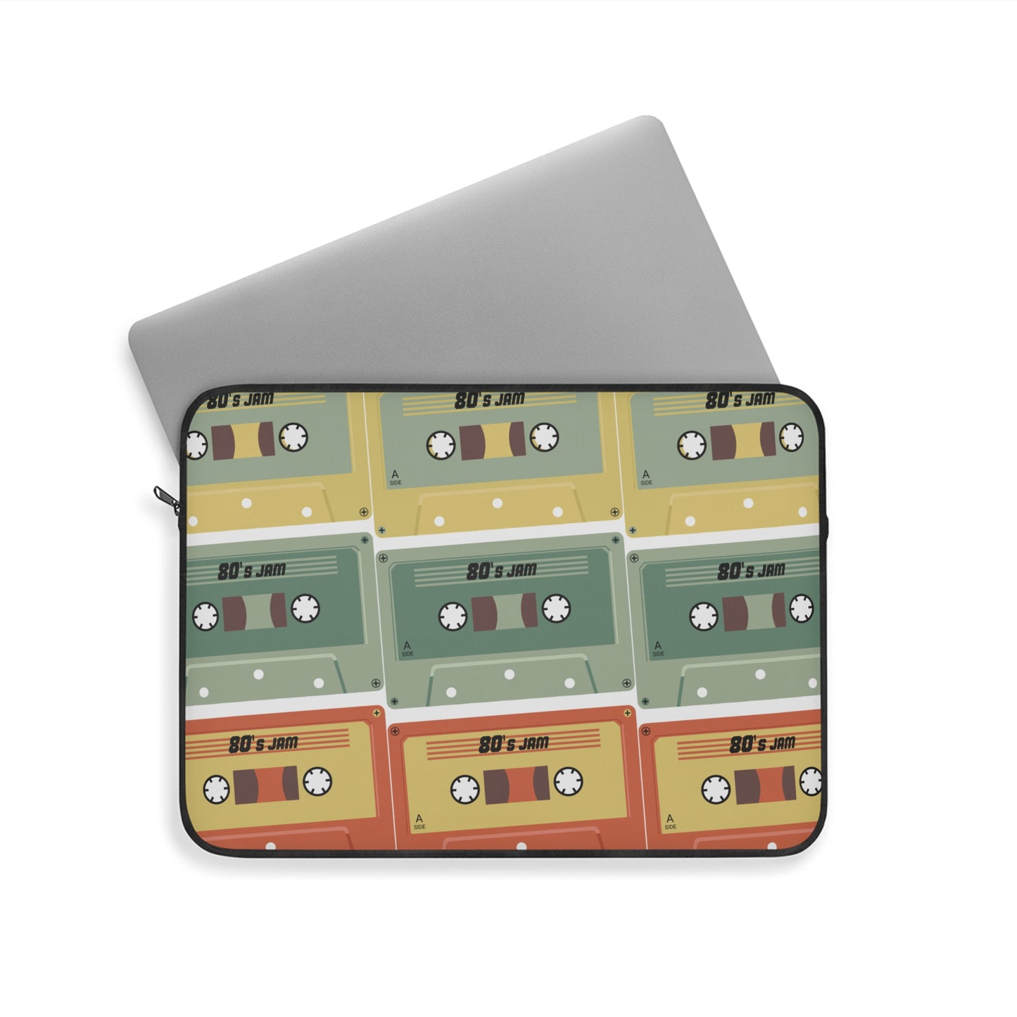 Fun 80s 90s Cassette Laptop Sleeve - Unique Tech Accessory, Gift for Geeks, Midlife Crisis Humor, Computer Case for Home, Office