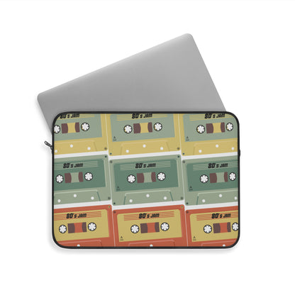 Fun 80s 90s Cassette Laptop Sleeve - Unique Tech Accessory, Gift for Geeks, Midlife Crisis Humor, Computer Case for Home, Office
