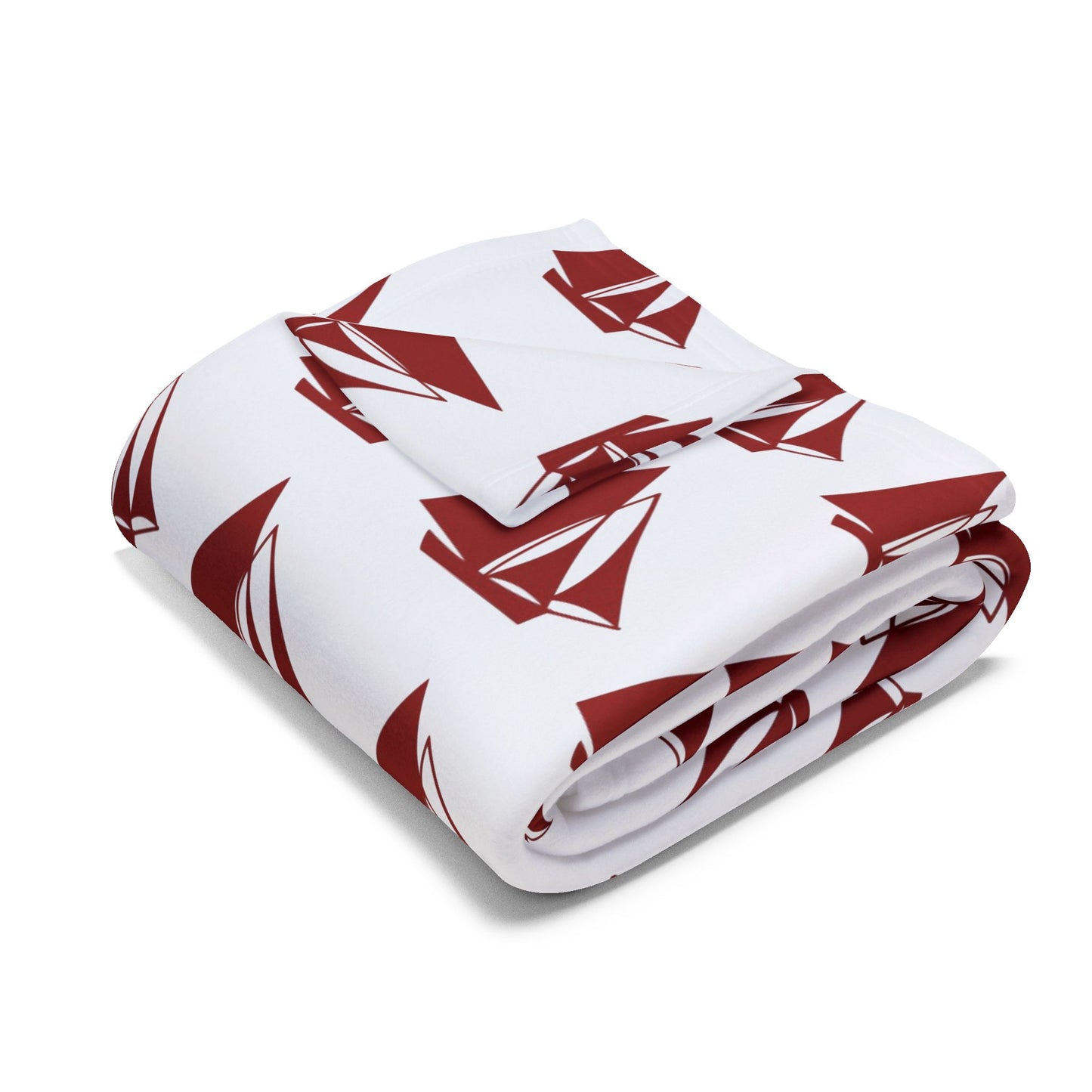 Fleece Blanket - Cozy Arctic Ocean Galway Hooker Design