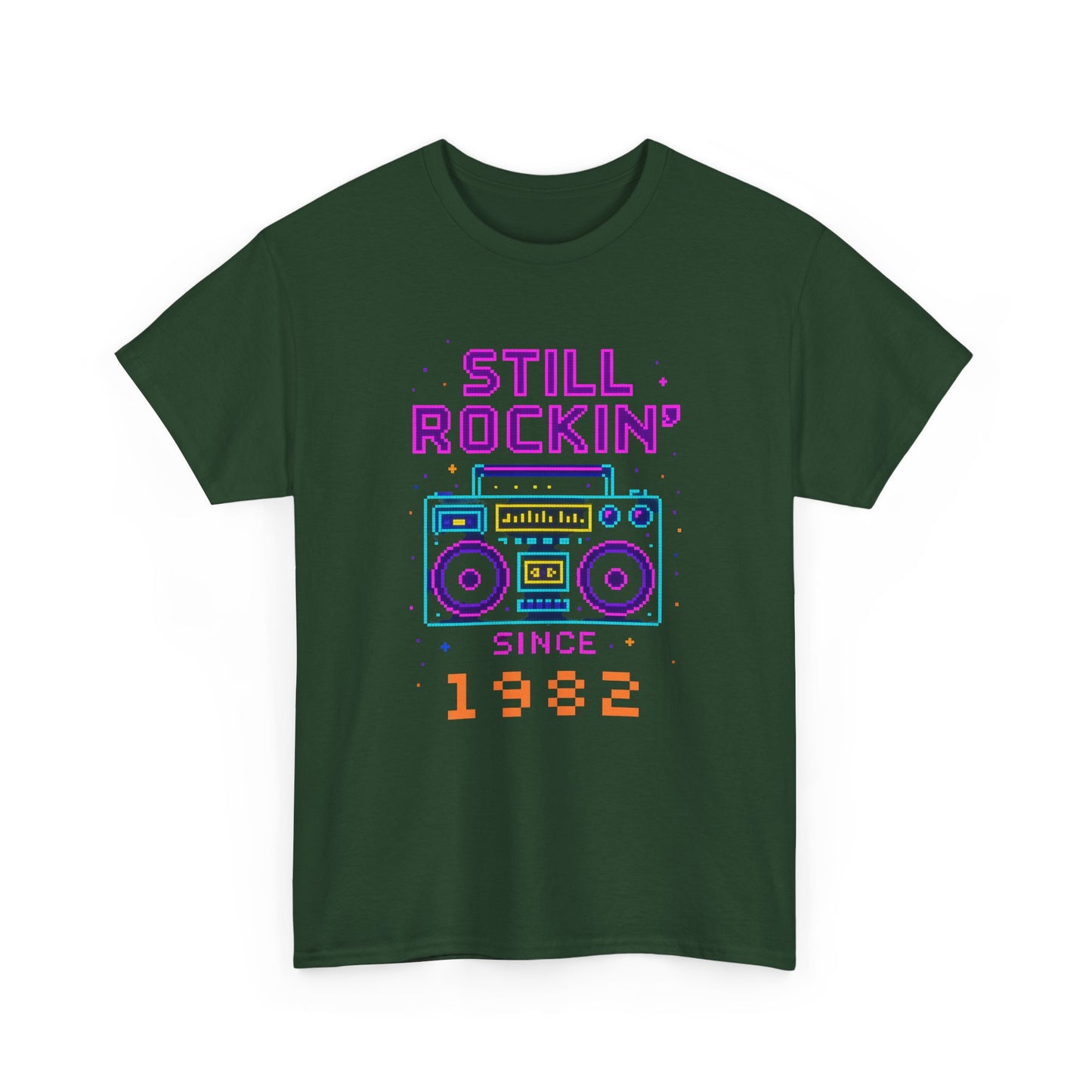 Personalized Birth Year Boombox Unisex Tee - Retro Nostalgia Personalized Shirt