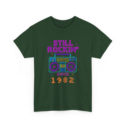 Personalized Birth Year Boombox Unisex Tee - Retro Nostalgia Personalized Shirt