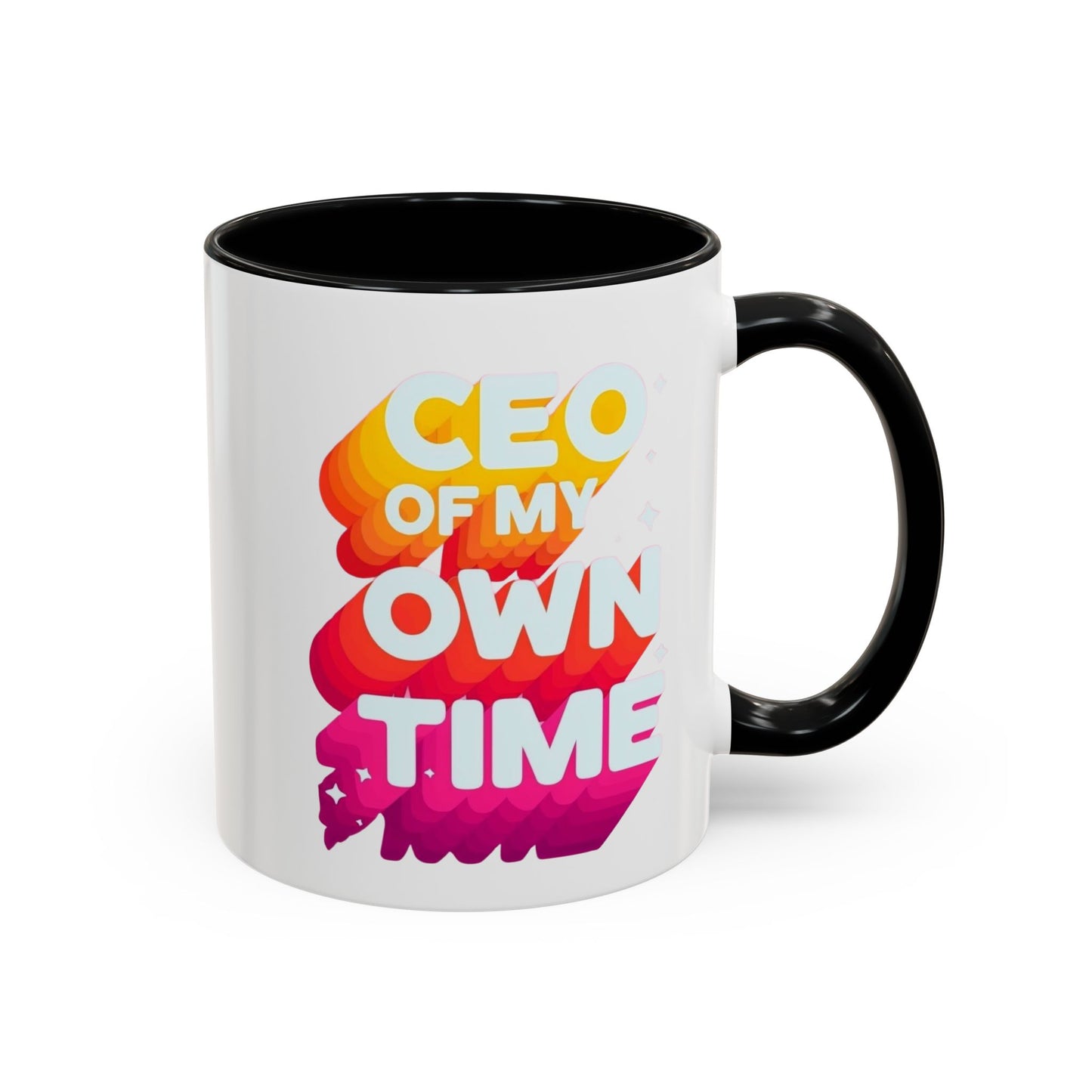 Personalize CEO of My Own Time Coffee Mug | Inspirational Accent Mug | Unique Gift for Entrepreneurs, Graduations, or Motivational Breaks, [...]